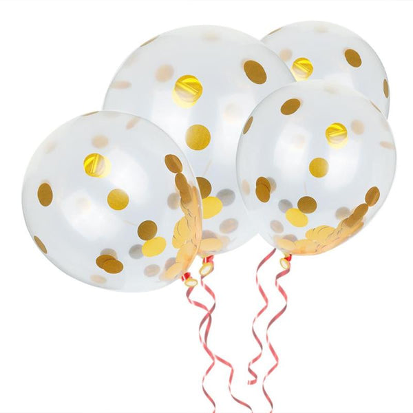 Transparent with Sequins Confetti Balloons