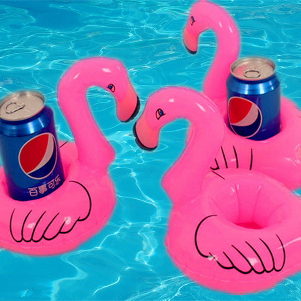 Floating Flamingo Inflatable Canned Drink Holder