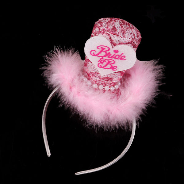 Bride to Be Top Hat and Wand Set