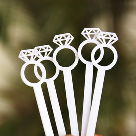 Diamond Ring Drink Stirrer