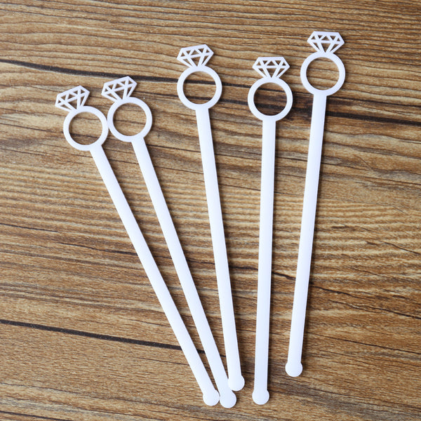 Diamond Ring Drink Stirrer