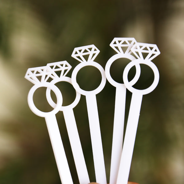 Diamond Ring Drink Stirrer