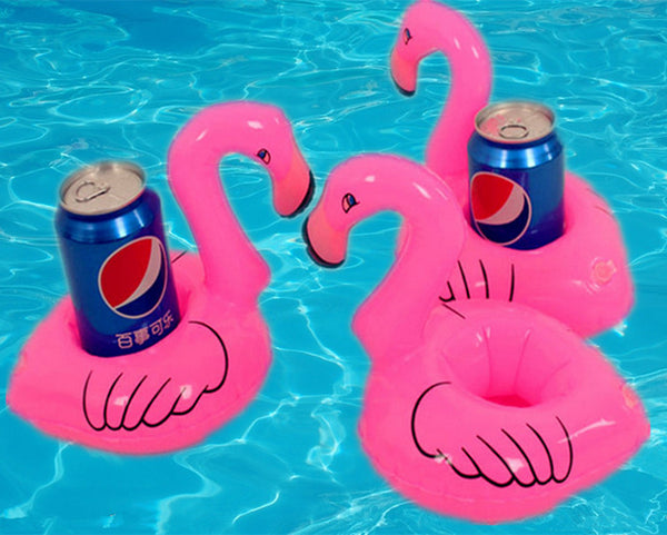 Floating Flamingo Inflatable Canned Drink Holder