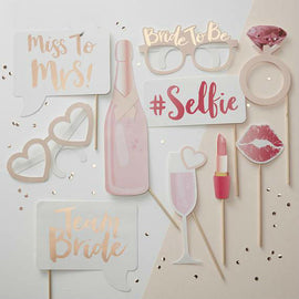 Bachelorette Party Team Bride Photo Booth Props