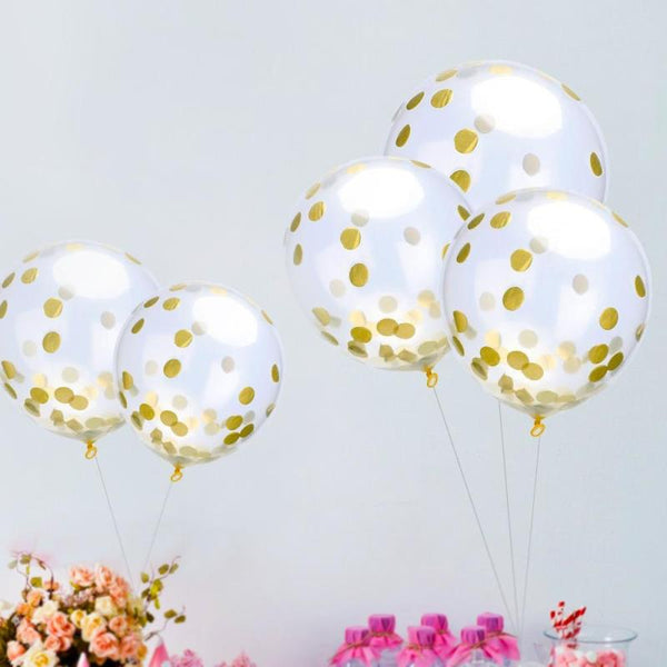 Transparent with Sequins Confetti Balloons