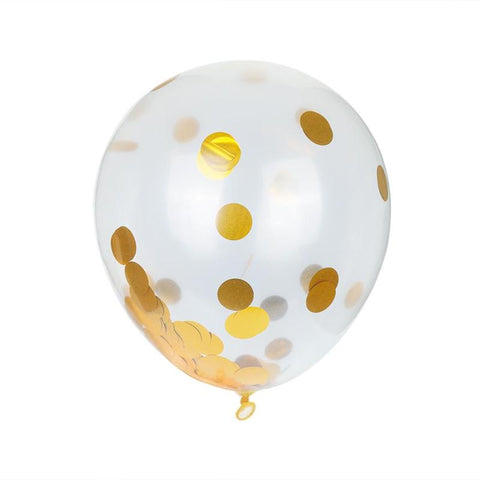 Transparent with Sequins Confetti Balloons