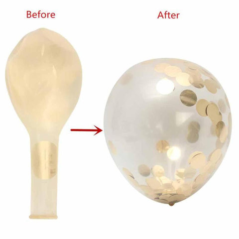 Transparent with Sequins Confetti Balloons