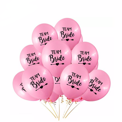 Team Bride Latex Balloon