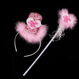 Bride to Be Top Hat and Wand Set