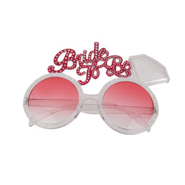 Pink Bling Diamond Ring Bride To Be Glasses