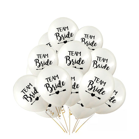 Team Bride Latex Balloon