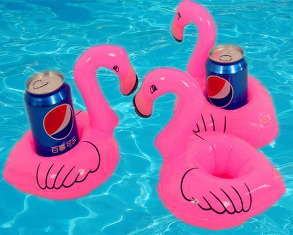 Floating  Flamingo Inflatable Canned Drink Holder